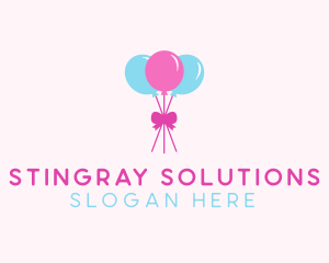 Party Ribbon Balloons logo design