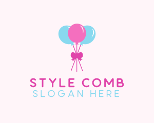 Party Ribbon Balloons logo design