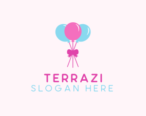 Party Ribbon Balloons logo design