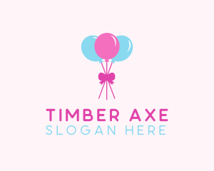 Party Ribbon Balloons logo design