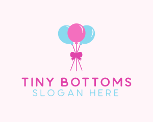 Party Ribbon Balloons logo design