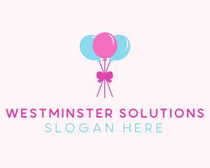 Party Ribbon Balloons logo design