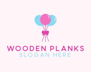 Party Ribbon Balloons logo design