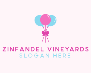 Party Ribbon Balloons logo design