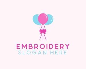 Party Ribbon Balloons logo design