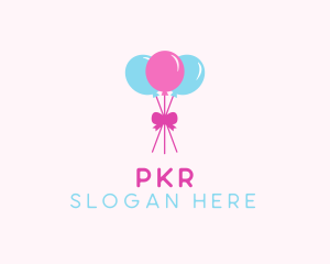 Party Ribbon Balloons logo design