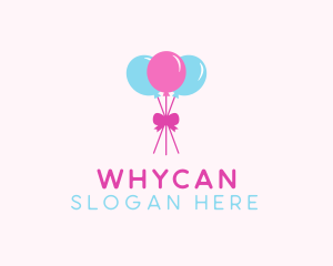 Party Ribbon Balloons logo design