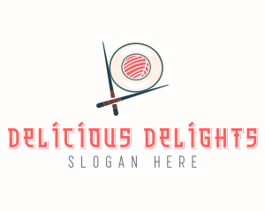 Japanese Dining Sushi  logo design