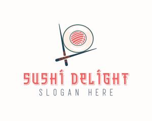 Japanese Dining Sushi  logo design