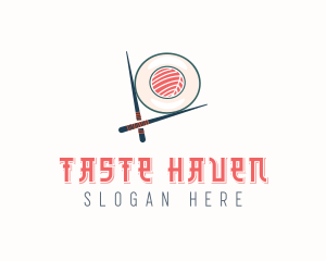 Japanese Dining Sushi  logo design