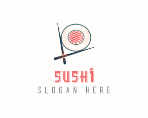 Japanese Dining Sushi  logo design