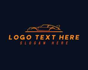 Transport - Car Racing Motorsport logo design