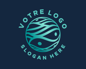 Abstract Startup Globe Logo