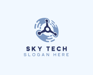 Drone Tech Aerial logo design