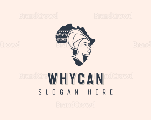 Tribal Woman Hairdresser Logo