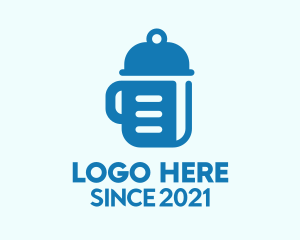 Ebook - Blue Cook Book logo design
