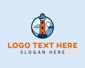 Seaside - Seaside Ocean Lighthouse logo design
