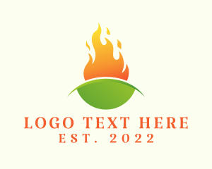 Blazing - Eco Fire Energy Fuel logo design