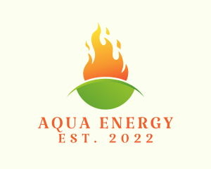 Eco Fire Energy Fuel logo design