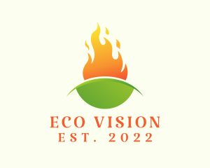 Eco Fire Energy Fuel logo design