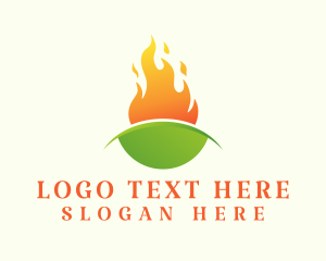 Eco Fire Energy Fuel Logo