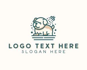 Pug - Pet Puppy Grooming logo design
