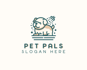 Pet Puppy Grooming logo design