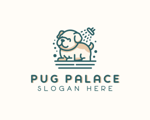 Pet Puppy Grooming logo design