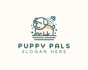 Pet Puppy Grooming logo design