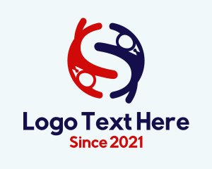 Employee - Letter S Office Worker logo design
