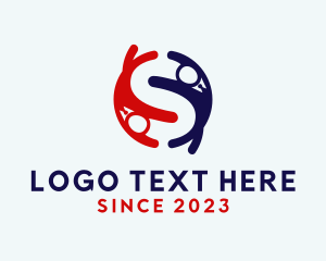 Career - Office Worker Letter S logo design