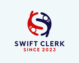 Clerk - Office Worker Letter S logo design