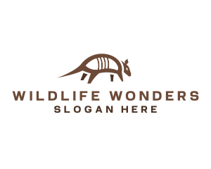 Wildlife Armadillo Zoo logo design