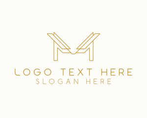 Contractor - Luxury Firm Letter M logo design