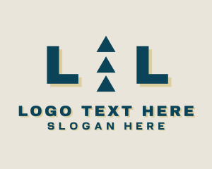 Logger - Triangle Up Arrows logo design