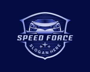 Car Race Automotive logo design