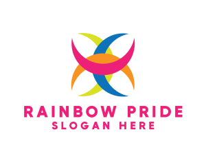 Gay - Colorful Crescent Shape logo design