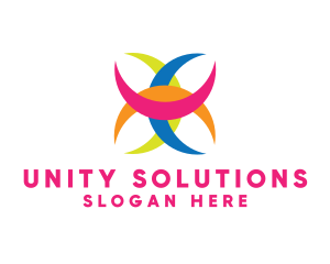 Diversity - Colorful Crescent Shape logo design