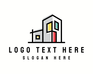 Construction - Residential Modern House logo design