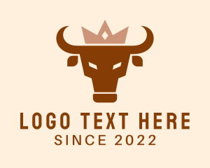 Rodeo - Crown Cattle Bull logo design