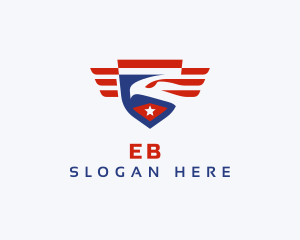 Veteran - USA Eagle Bird Shield logo design