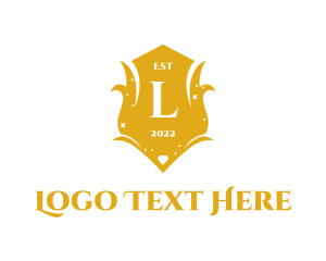 Insignia - Golden Insignia Letter logo design