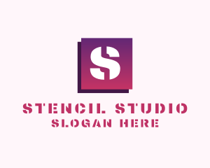 Generic Gradient Stencil  logo design