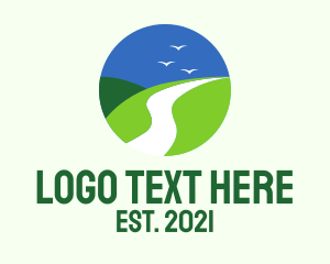 Trek - Circle Outdoor Travel logo design