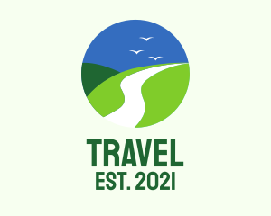 Circle Outdoor Travel  logo design