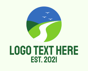Road Trip - Circle Outdoor Travel logo design