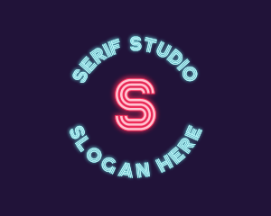 Neon Club Pub Studio logo design