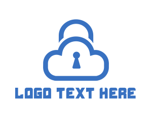 Net - Blue Safe Cloud logo design