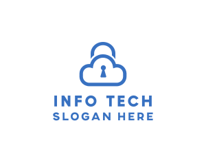 Information - Blue Safe Cloud logo design