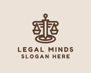 Jurist - Prosecutor Justice Sword logo design